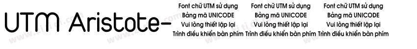 UTM Aristote字体转换